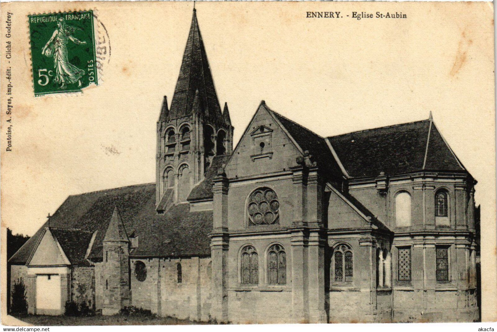 CPA Ennery Eglise St-Aubin FRANCE (1309617)