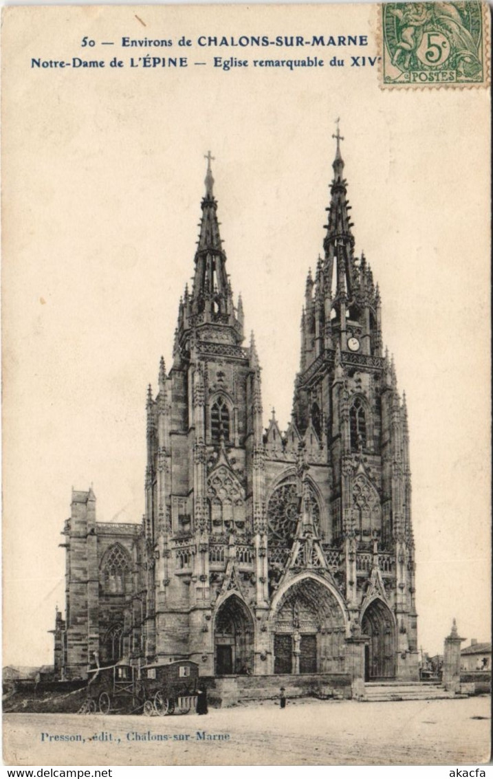 CPA Env. de CHALONS-sur-MARNE Notre Dame de L'EPINE Église (125970)