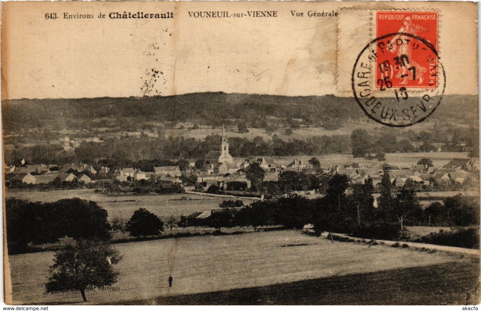 CPA Env. de CHATELLERAULT VOUNEUIL-sur-VIENNE Vue générale (255773)