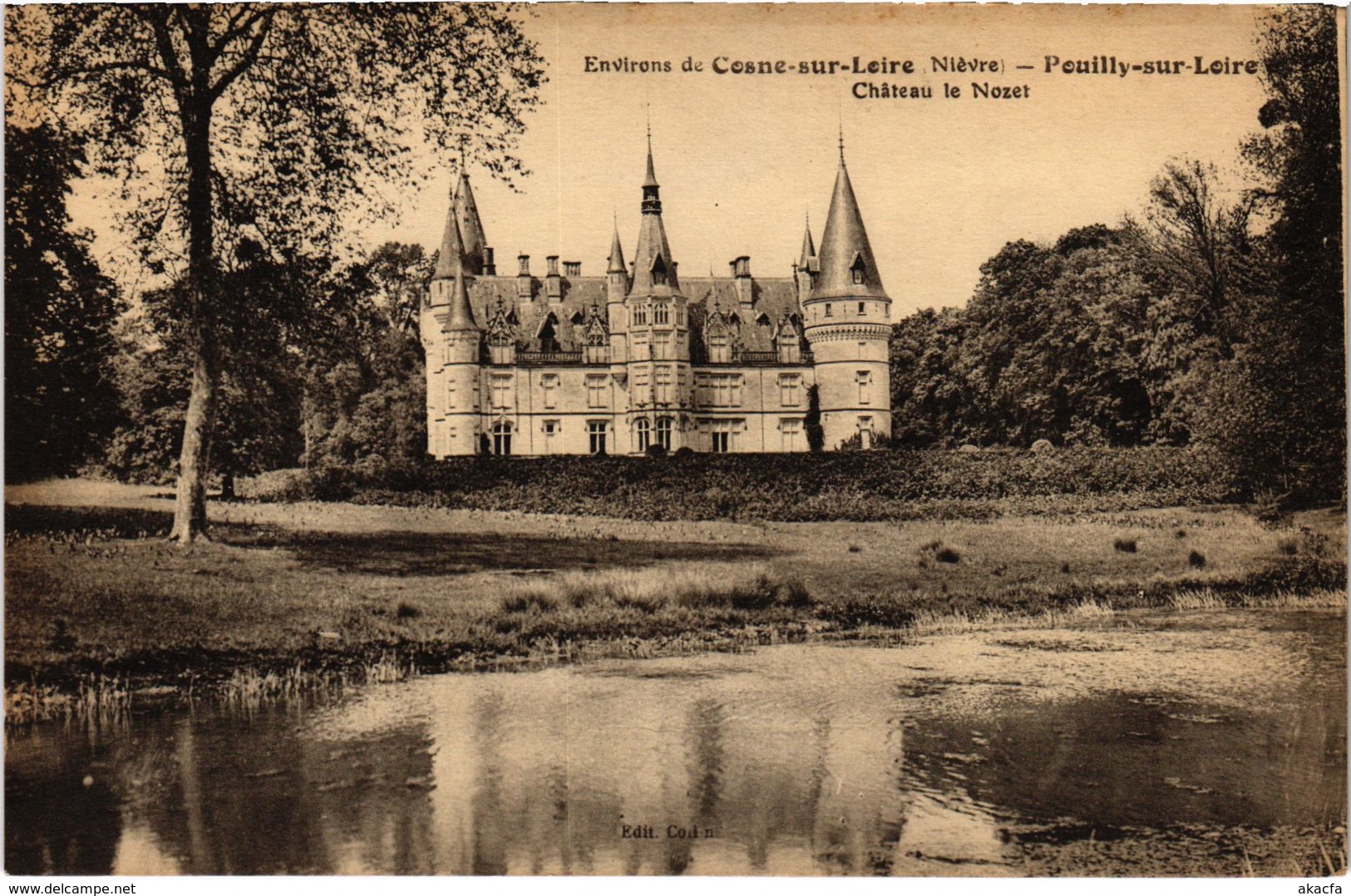 CPA Env. de COSNE-sur-LOIRE POUILLY-sur-LOIRE Chateau Nievre (100339)