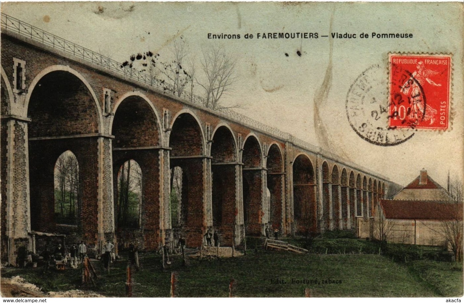 CPA Env. de FAREMOUTIERS - Viaduc de Pommeuse (292866)