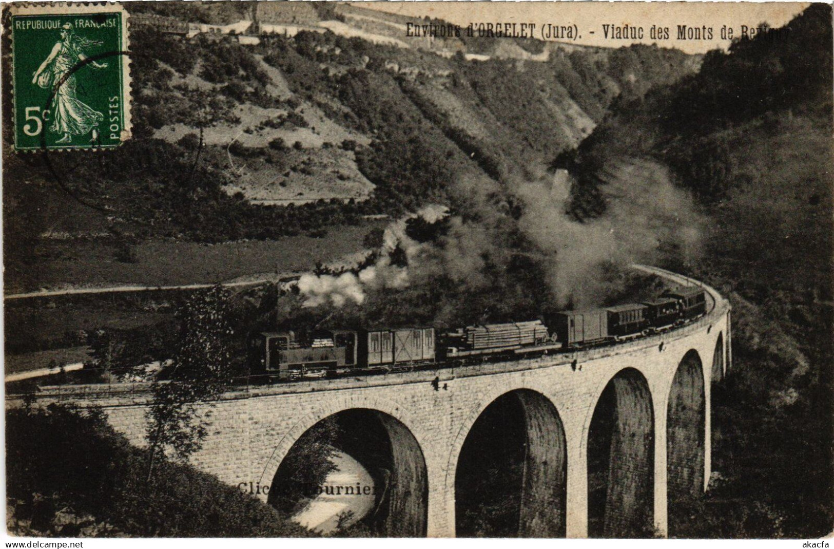 CPA Env. de Orgelet Viaduc des Monts railway (1279537)