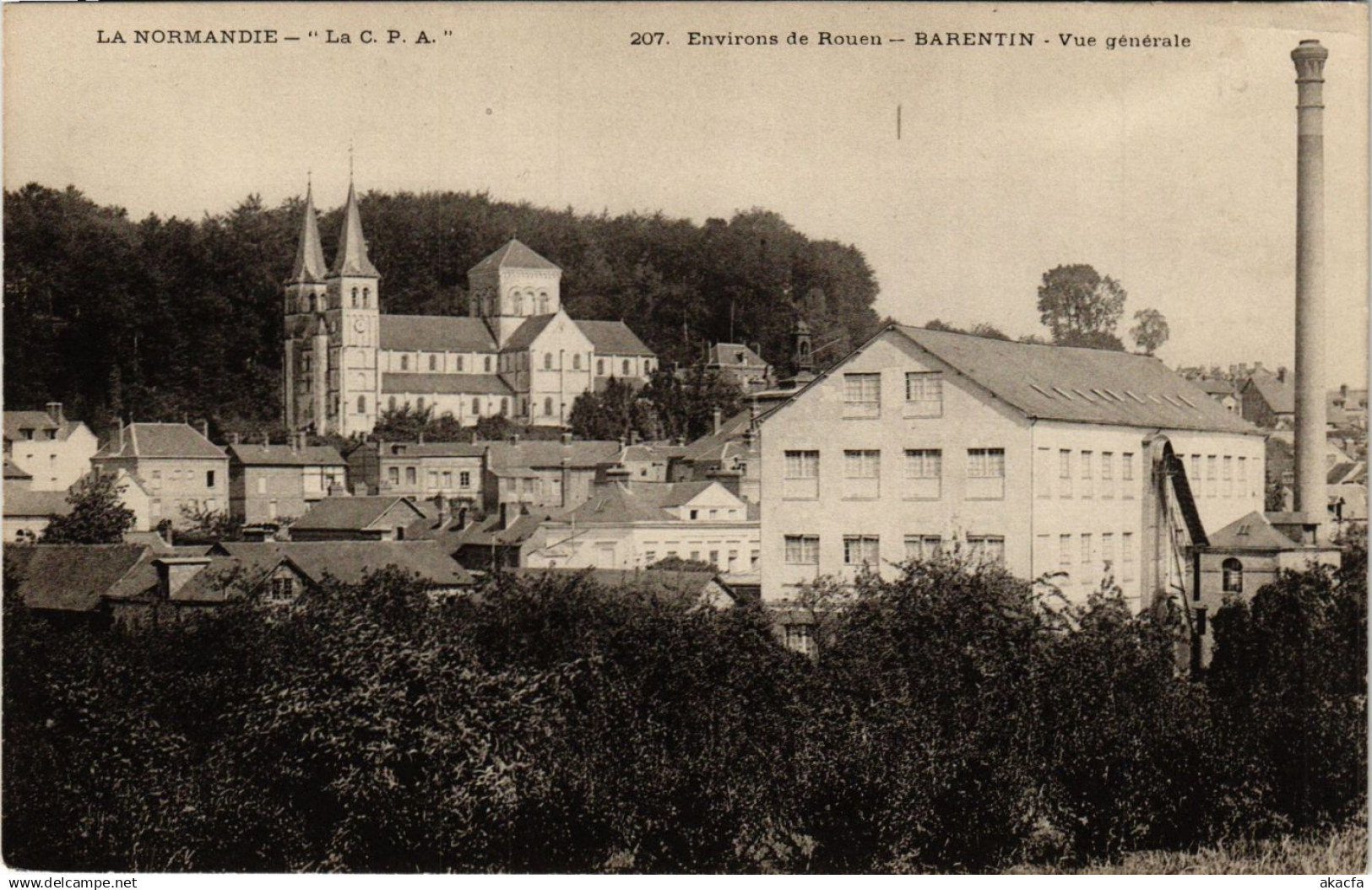 CPA Env. de ROUEN-BARENTIN Vue générale (348046)