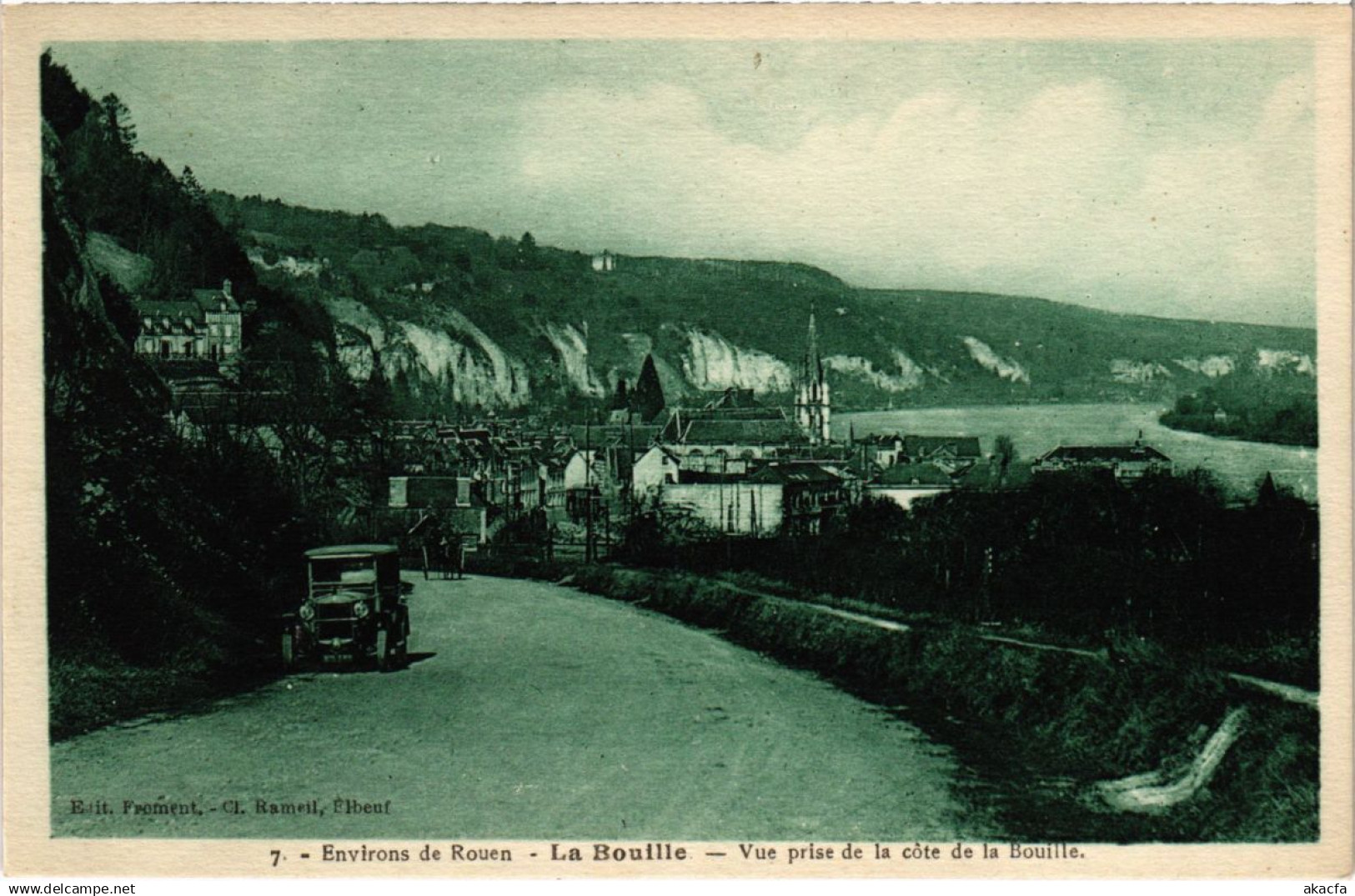 CPA Env. de ROUEN - La BOUILLE - Vue prise de la cote de la BOUILLE (105441)