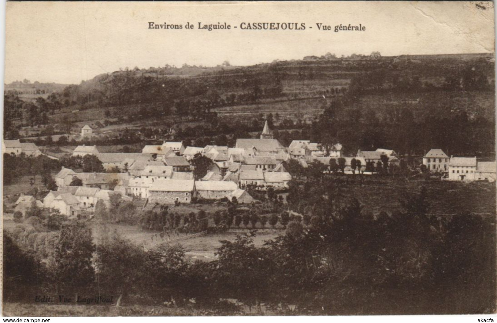 CPA Environs de LAGUIOLE - Cassuejouls - Vue générale (133249)