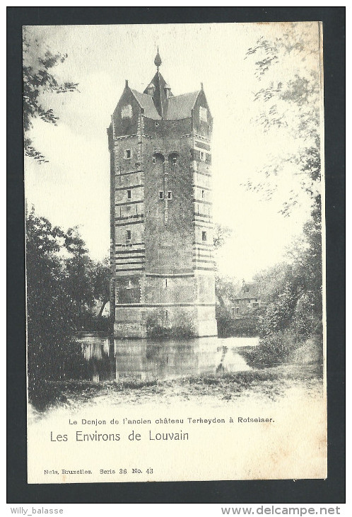 CPA - Environs de Louvain - ROTSELAAR - Donjon de l'ancien château Terheyden à ROTSELAER - Nels série 36 N° 43   //