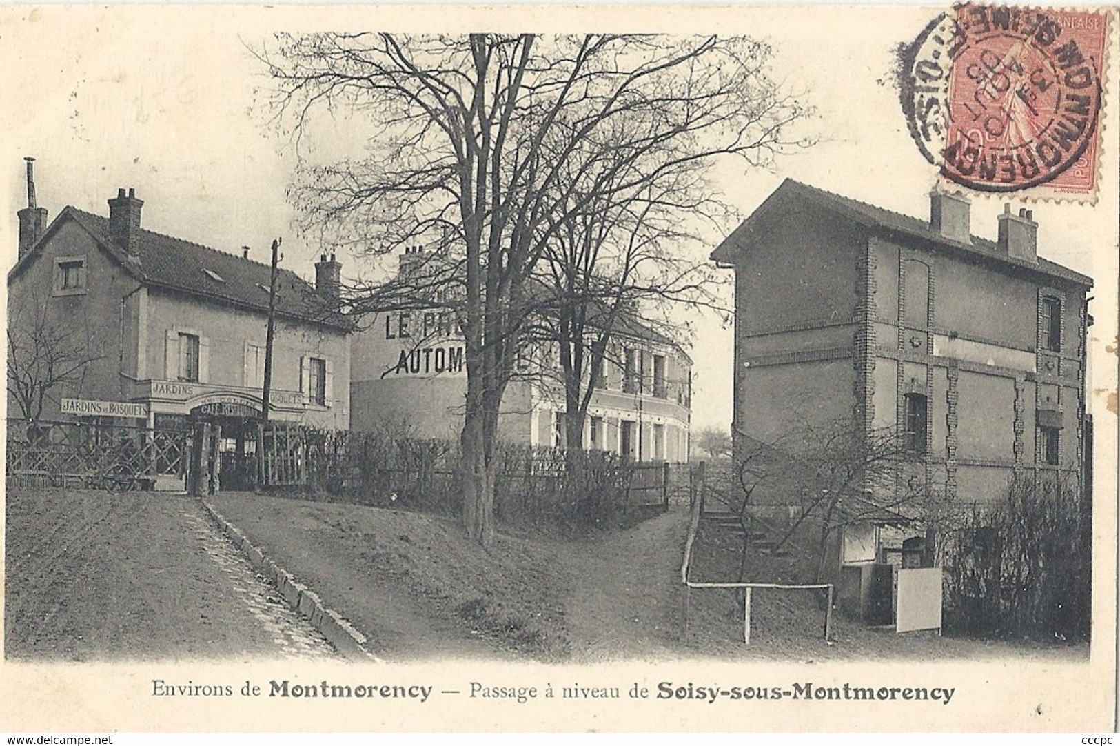 CPA Environs de Soisy-sous-Montmorency Passage à Niveau de Soisy-sous-Montmorency