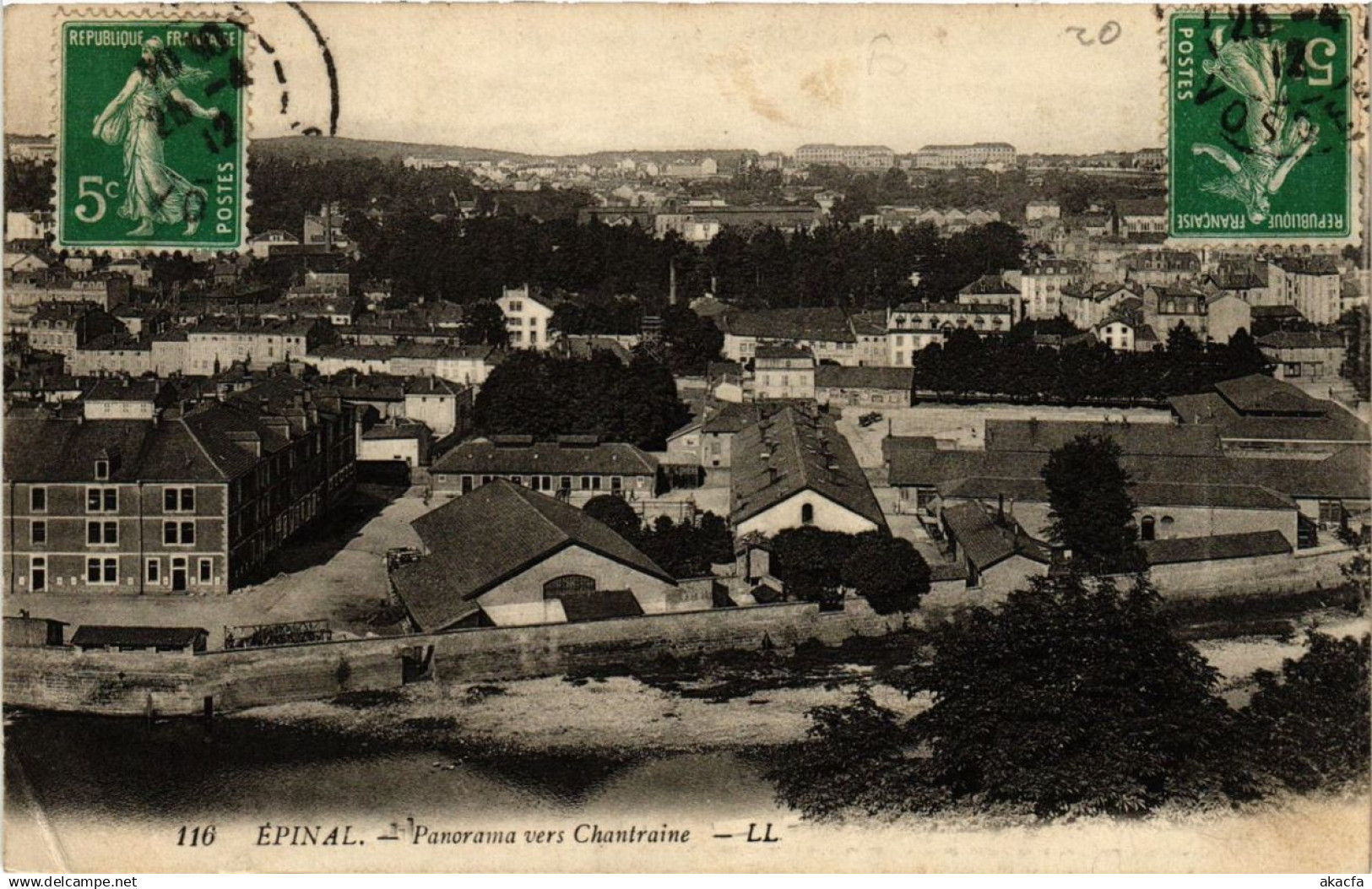 CPA ÉPINAL Panorama vers Chantraine (401425)