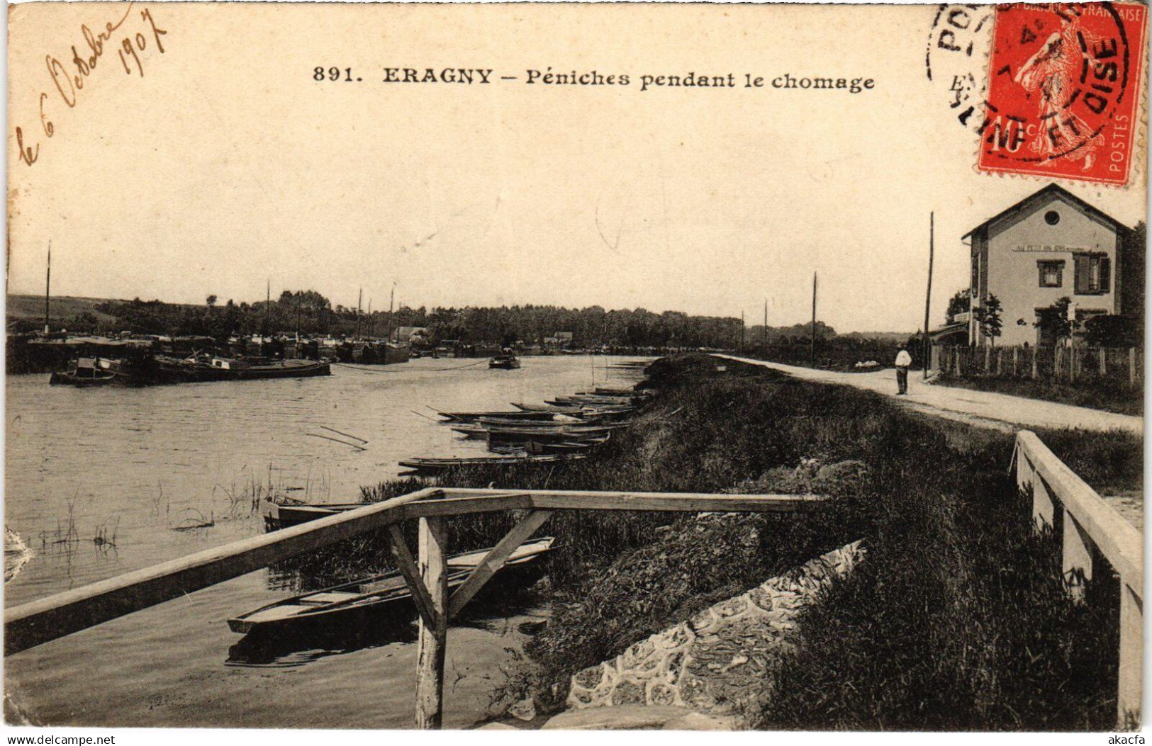 CPA Eragny Peniches pendant le chomage FRANCE (1309586)