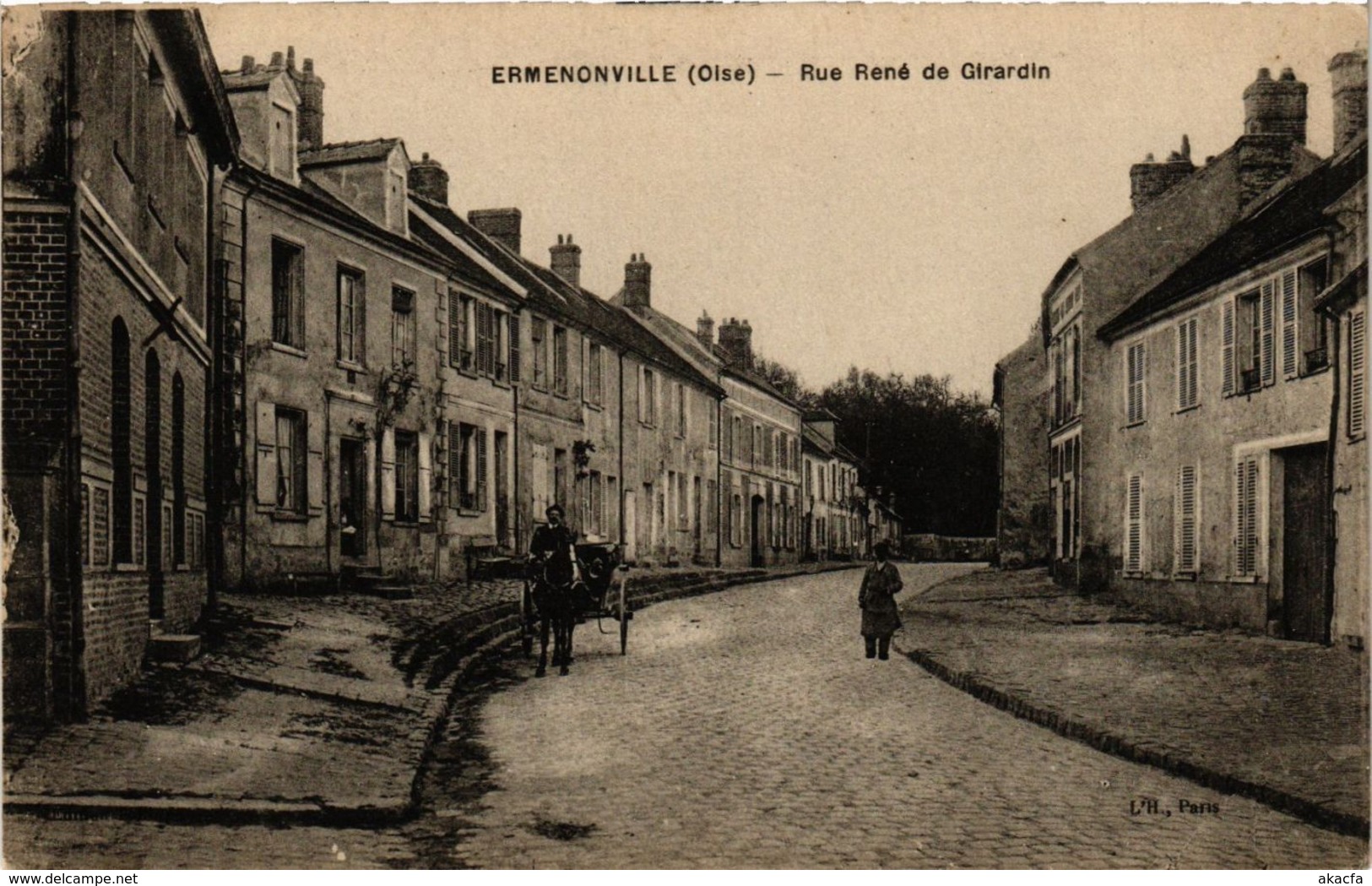 CPA ERMENONVILLE - Rue Rene de Girardin (259830)