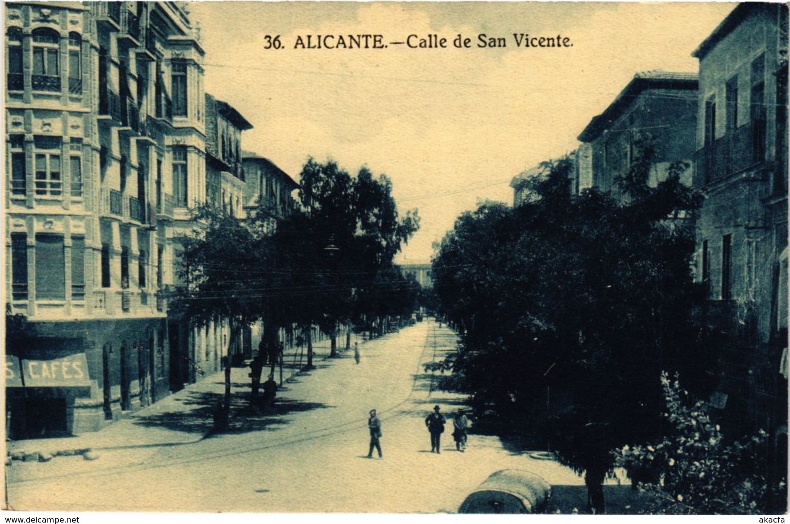 CPA Espagne Alicante - Calle de San Vicente (282152)