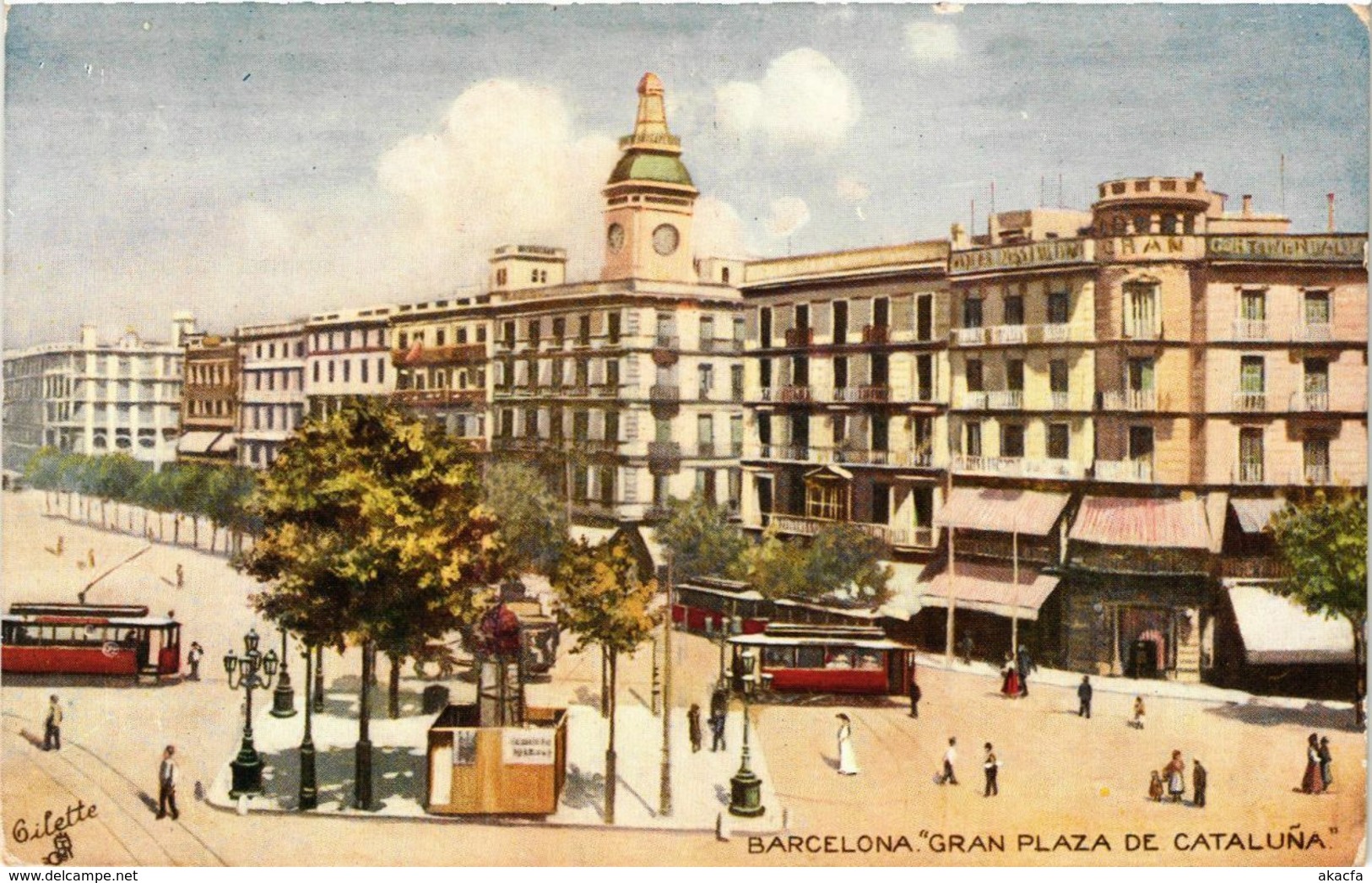 CPA Espagne Barcelona - Gran Plaza de Cataluna (282650)