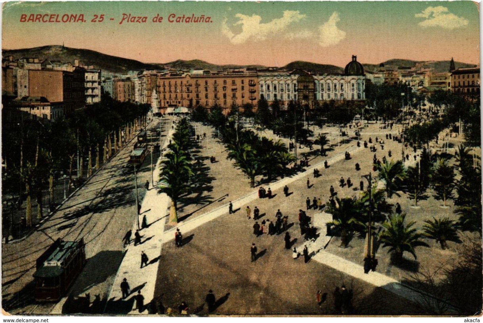 CPA Espagne BARCELONA - Plaza de Cataluna (304445)