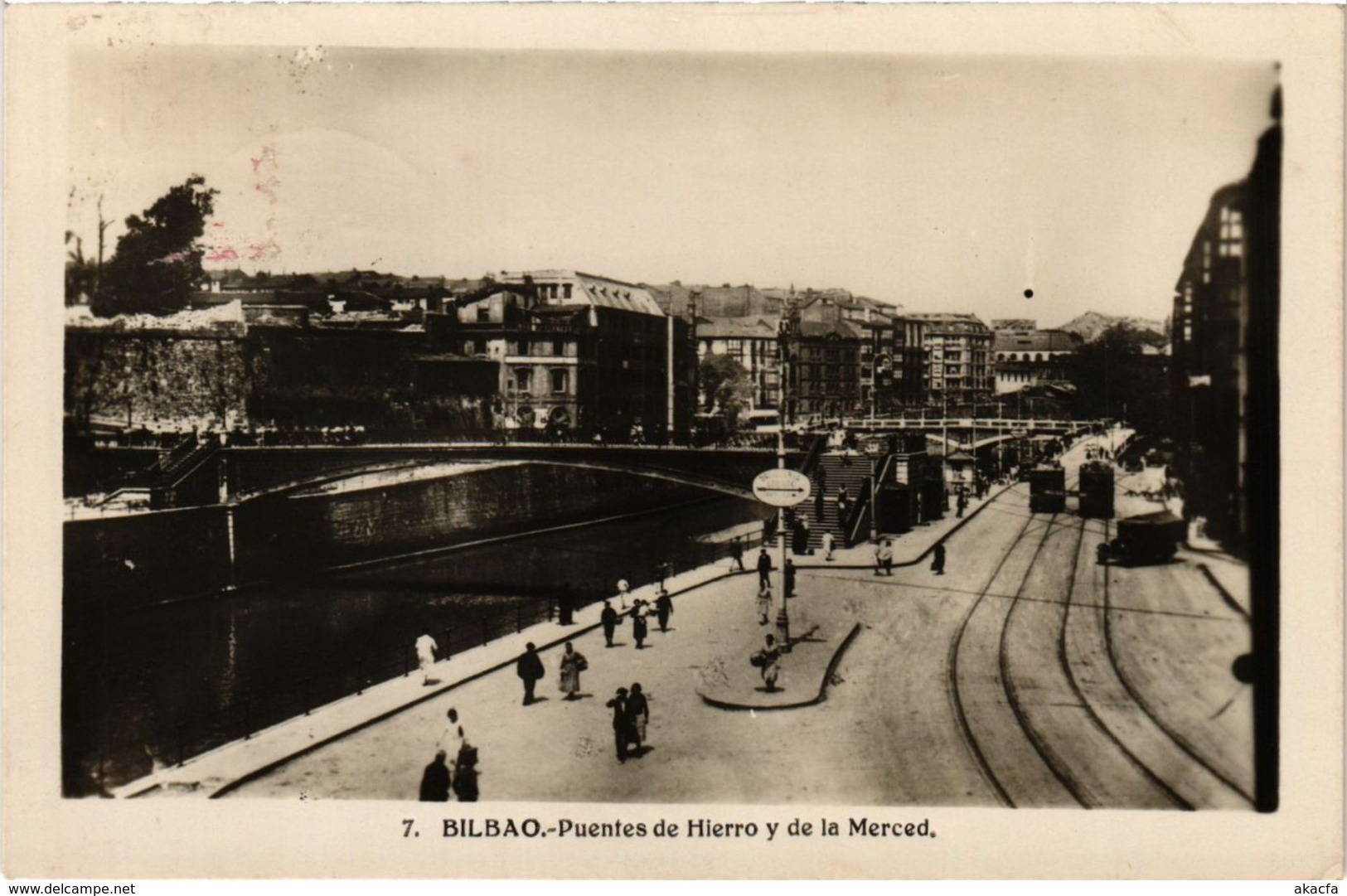 CPA Espagne BILBAO - Puentes de Hierro y de la Merced (304117)