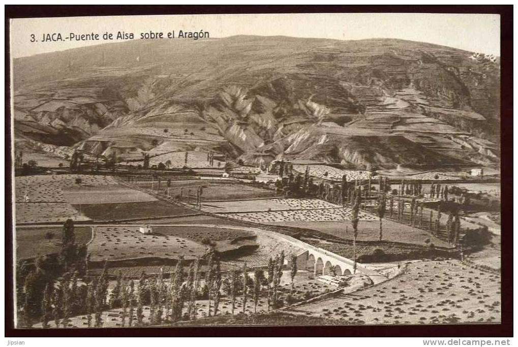 Cpa Espagne Jaca --  Puente de Aisa sobre el Aragon  A39