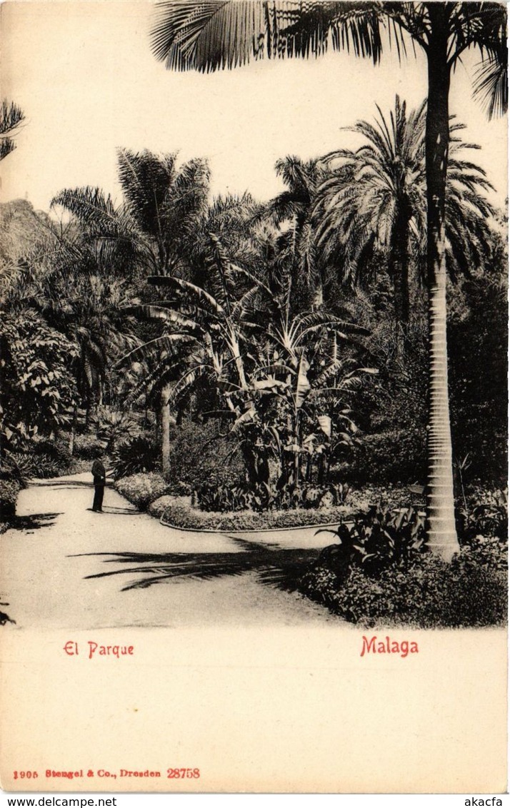 CPA Espagne Malaga - El Parque (281941)