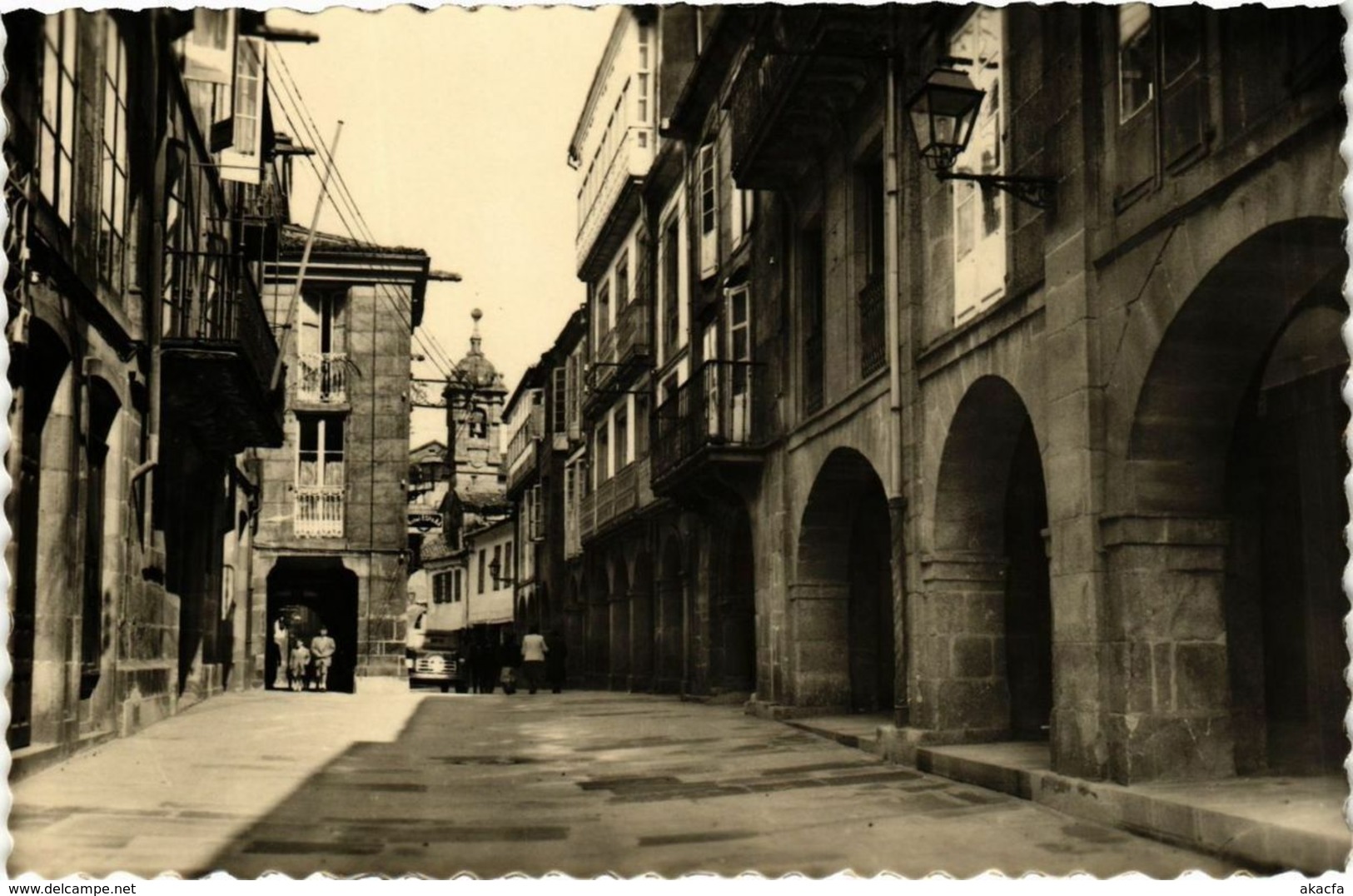 CPA Espagne SANTIAGO DE COMPOSTELA - Rua Nueva (304438)