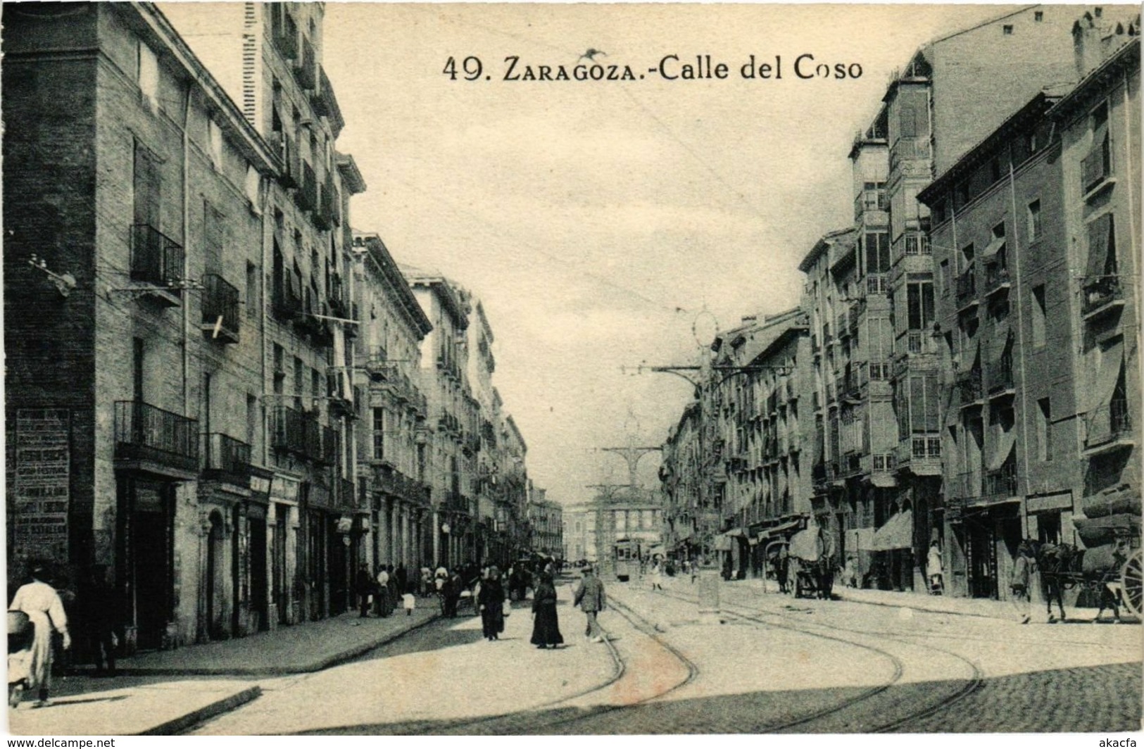 CPA Espagne Zaragoza-Calle del Coso (317814)