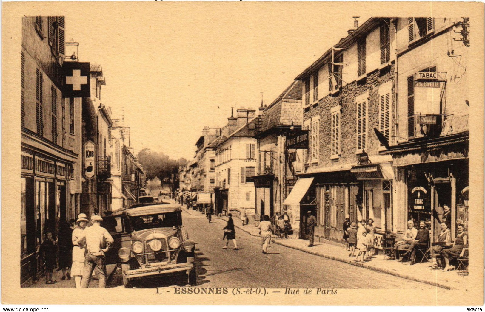 CPA Essonnes Rue de Paris (1391332)