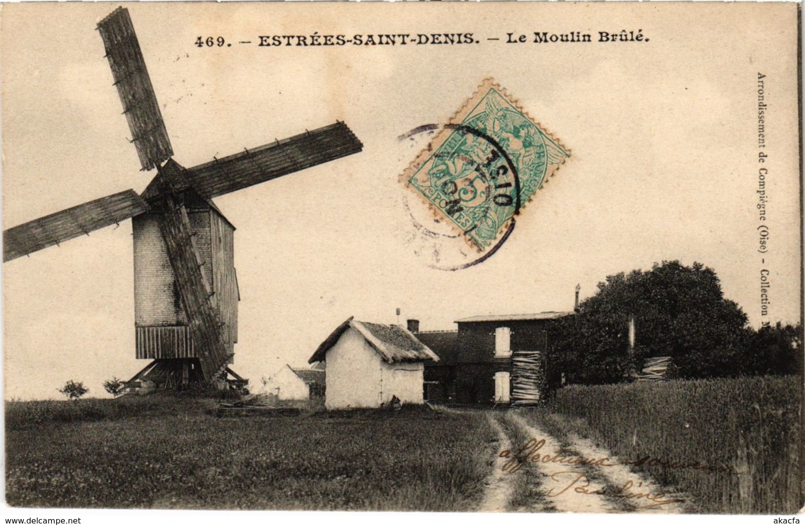 CPA Estrees Saint Denis- Le Moulin Brule FRANCE (1020631)