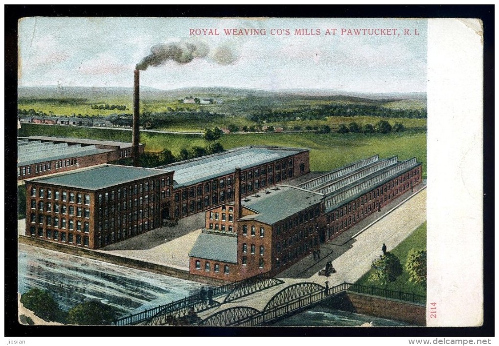 cpa Etats Unis Pawtucket Royal Weaving Co's Mills ...  Rhode Island  AO50