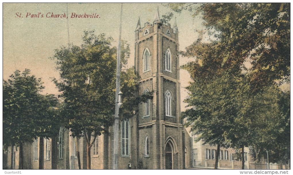 ( CPA ÉTATS UNIS )  St. Paul's Church, BROCKVILLE  /