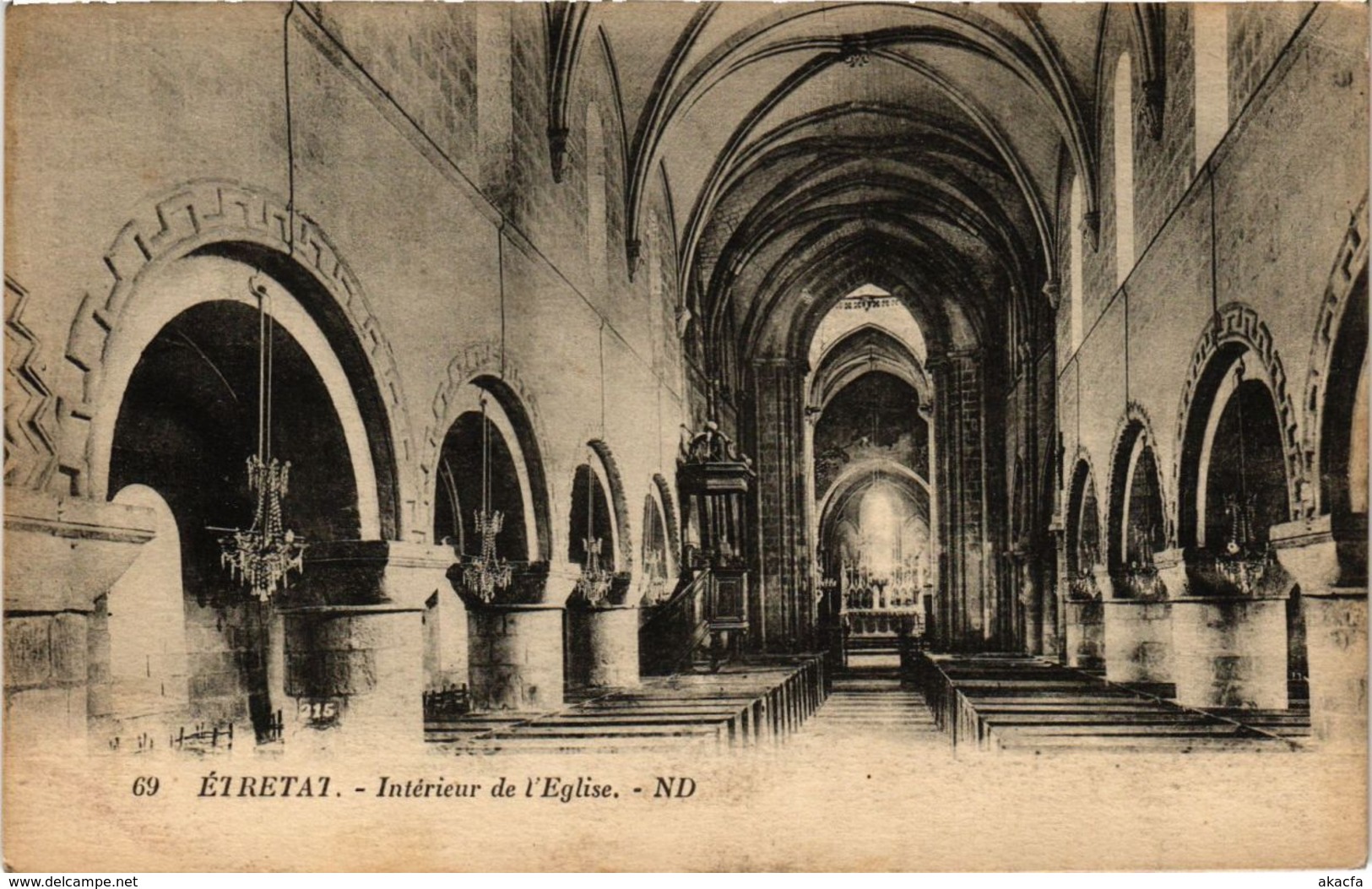 CPA ETRETAT-Interieur de l'Église (269837)