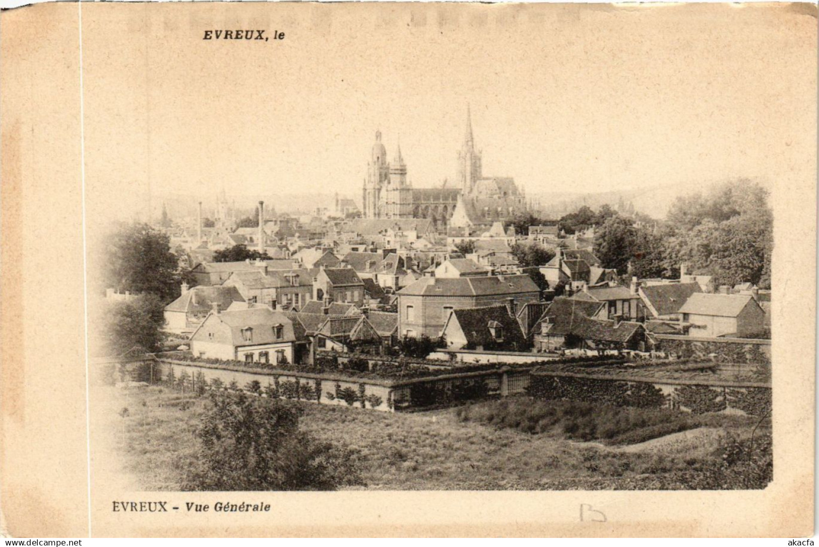 CPA EVREUX le - EVREUX - Vue générale (656531)