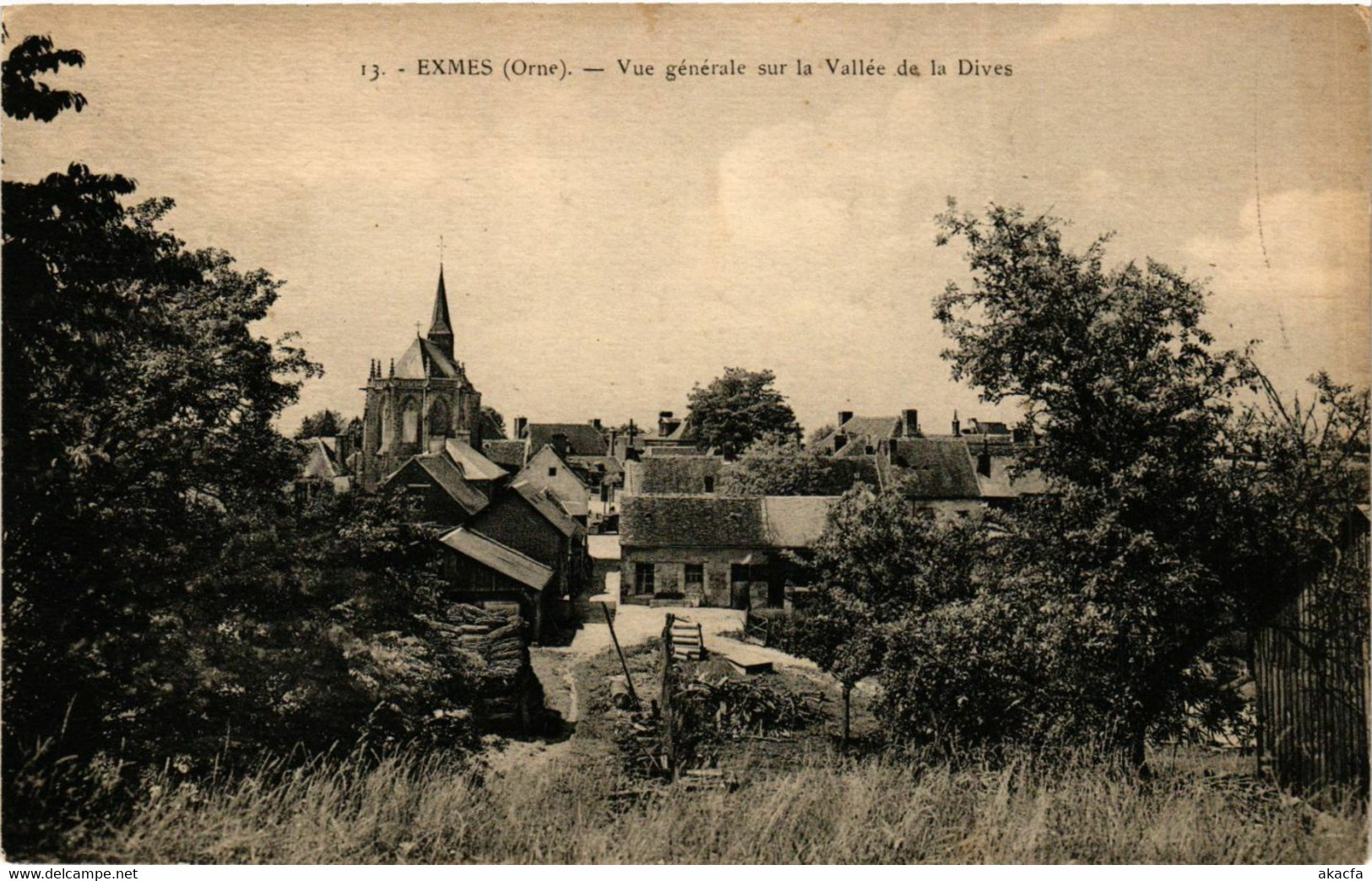 CPA Exmes - Vue générale sur la Vallée de la Dives (355952)