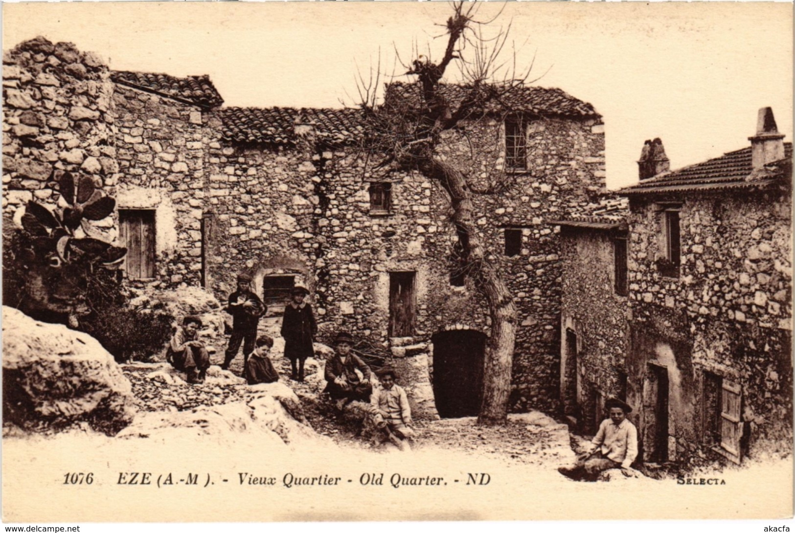 CPA Eze - Vieux Quartier - Old Quartier (110885)