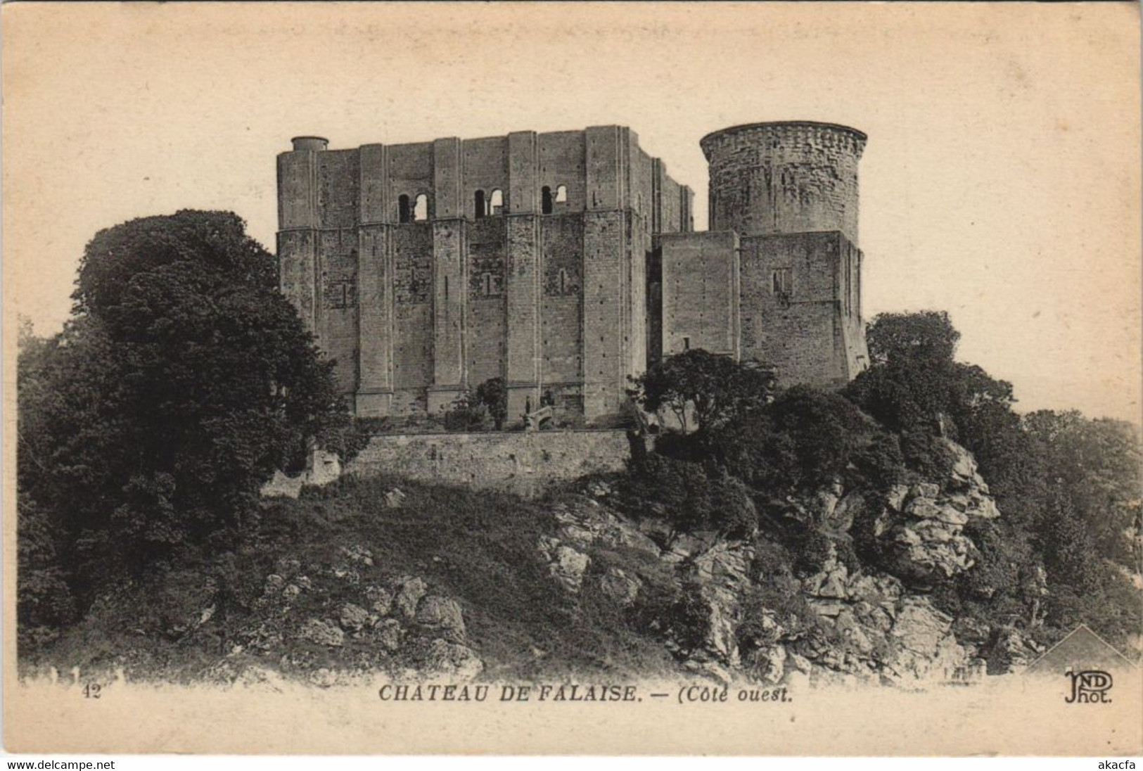 CPA FALAISE Chateau de Falaise - Cote Ouest (1250432)