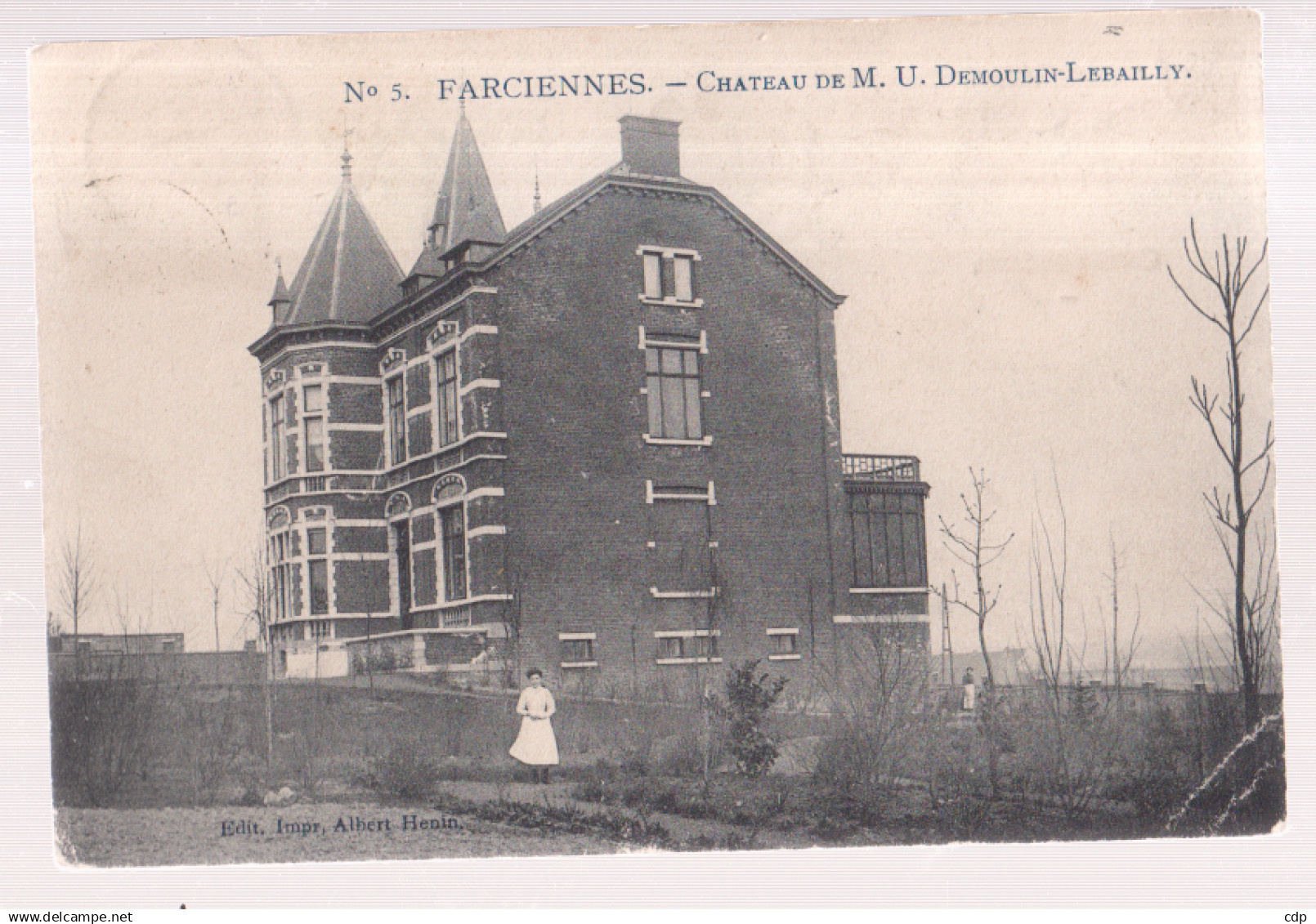 CPA  farciennes  1908    chateau   marcovici