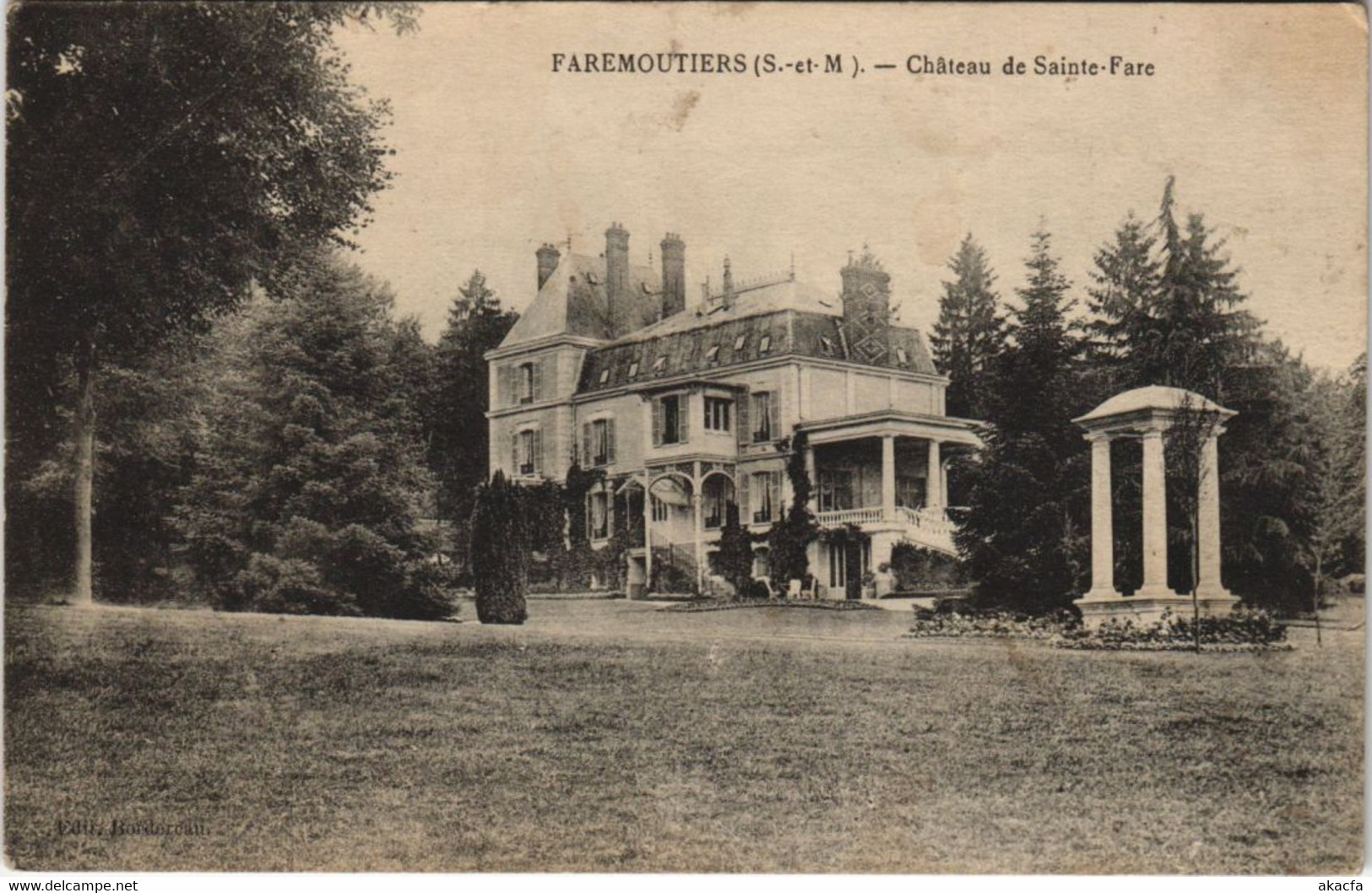 CPA FAREMOUTIERS - Chateau de Ste-Fare (120129)