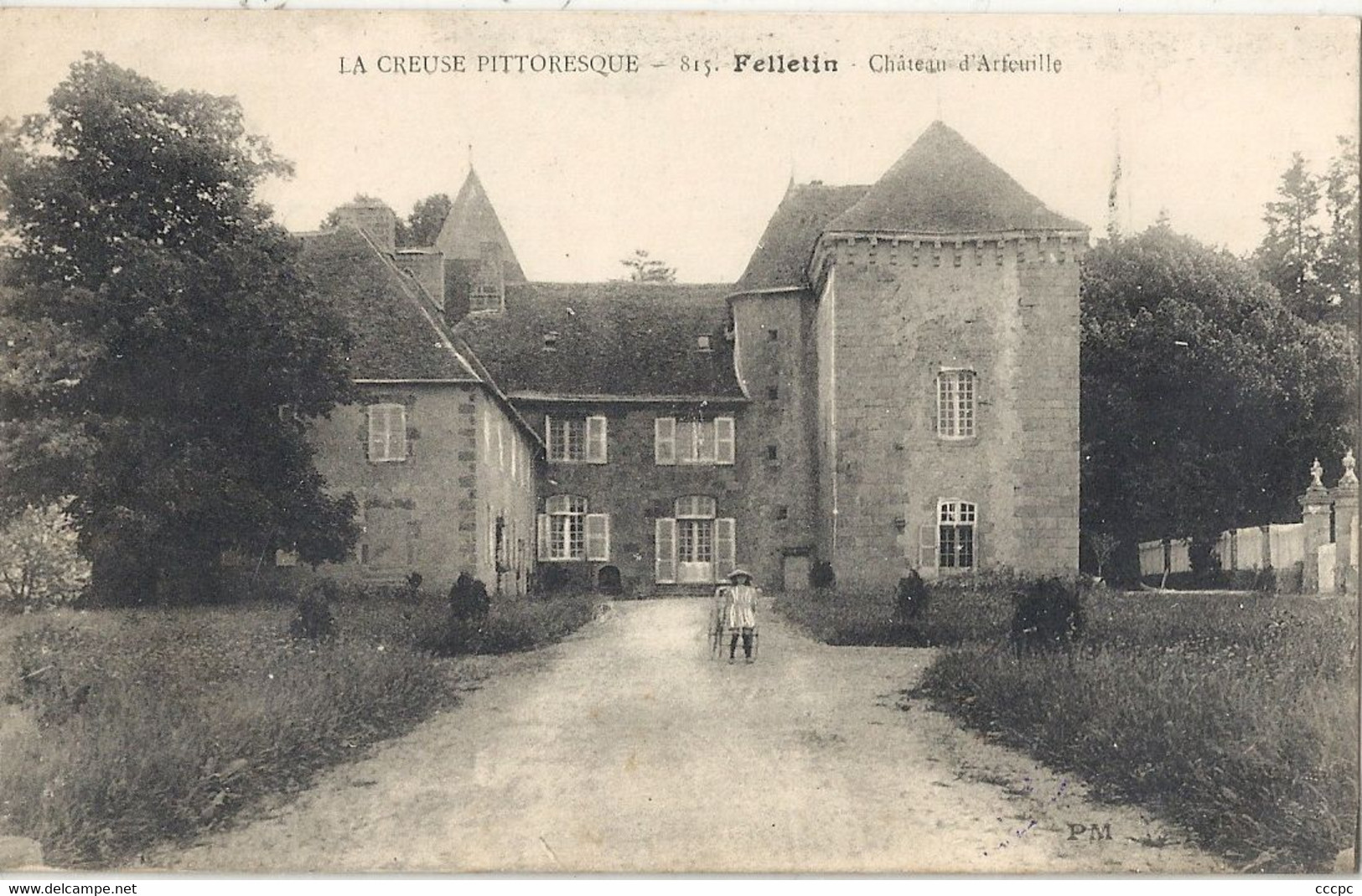 CPA Felletin Château d'Arfeuille