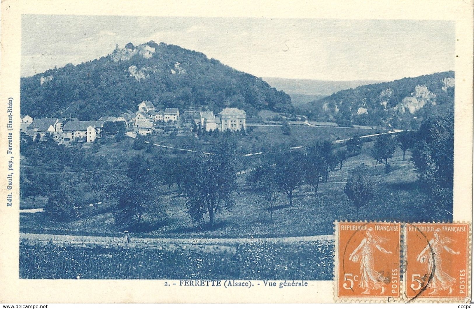 CPA Ferrette vue générale