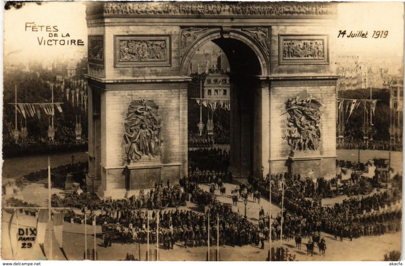 CPA Fetes de la Victoire PARIS (8e) 14 Juillet 1919 (194654)