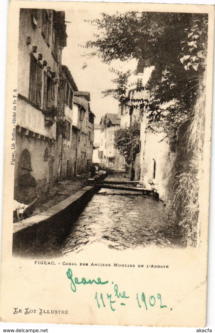 CPA FIGEAC - Canal des Anciens Moulins de l'Abbaye (223901)