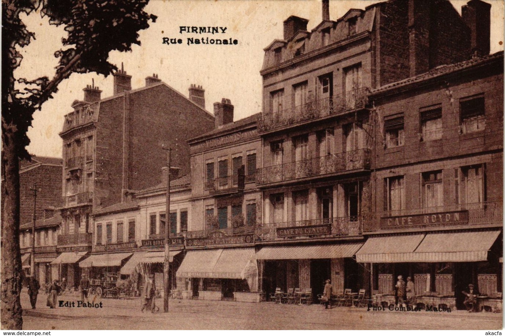 CPA Firminy- Rue Nationale FRANCE (907059)