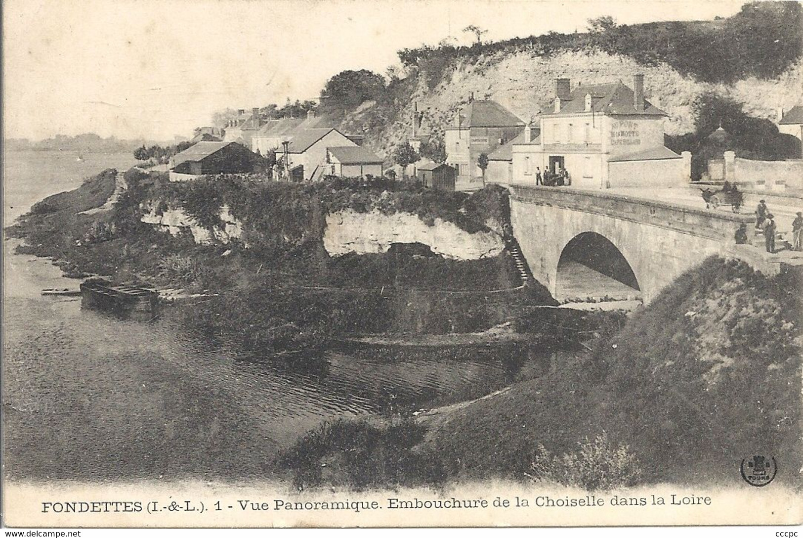 CPA Fondettes Vue Panoramique Embouchure de la Choiselle dans la Loire