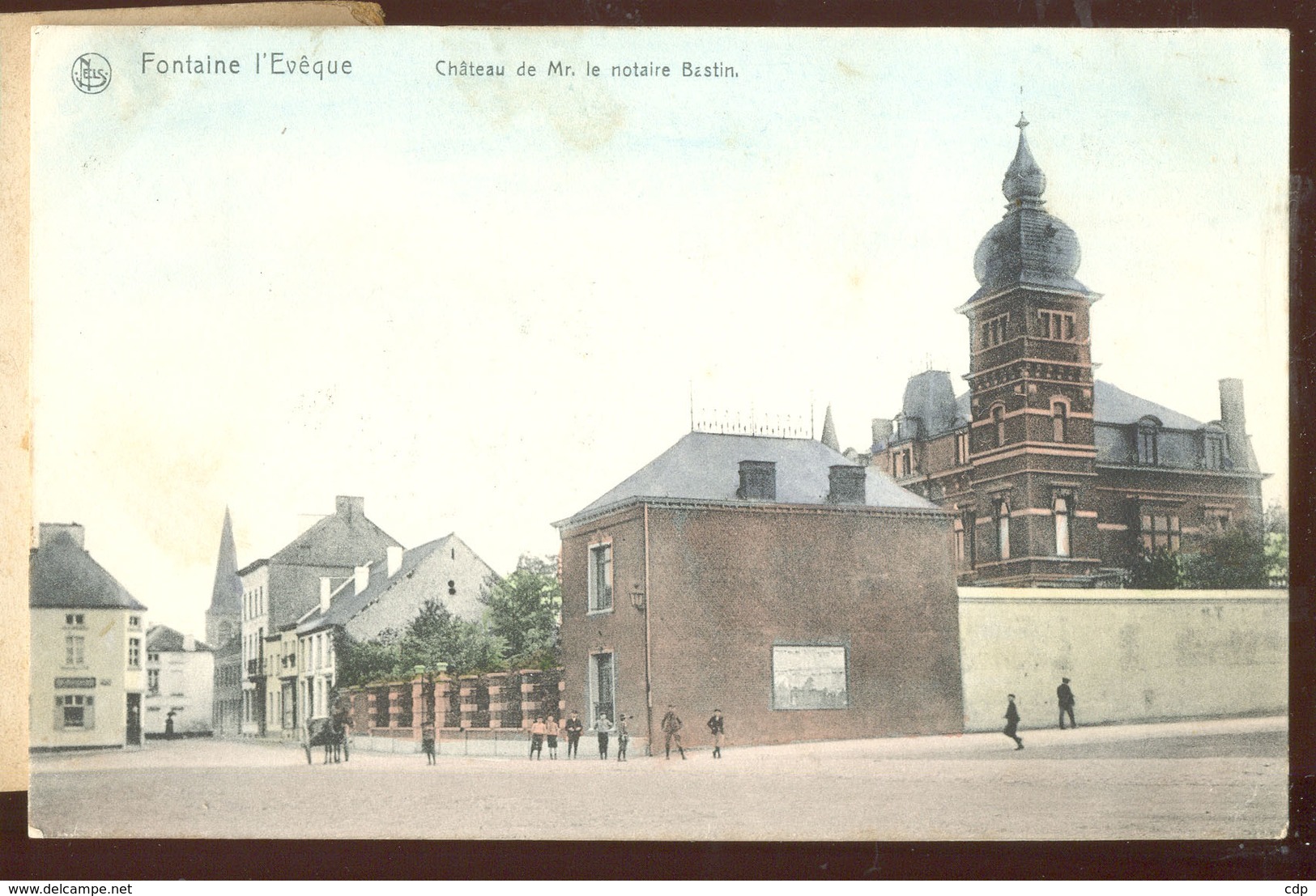 cpa fontaine l'évêque 1906