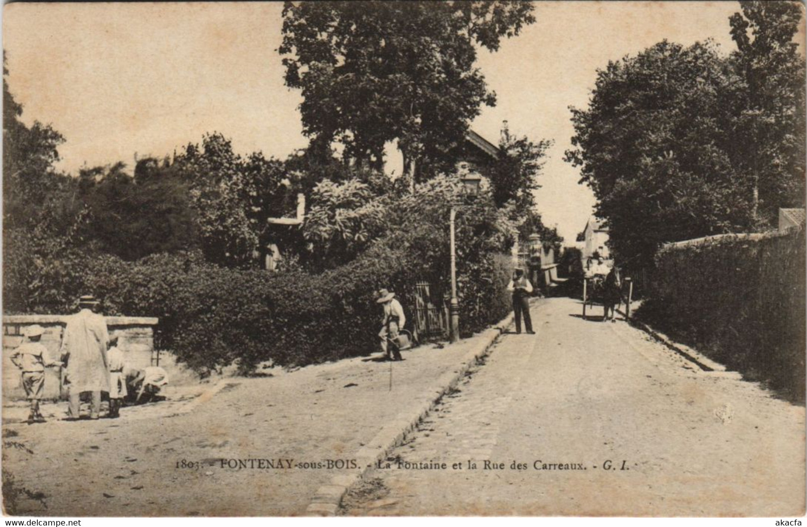 CPA FONTENAY-sous-Bois La Fontaine et Rue (806899)