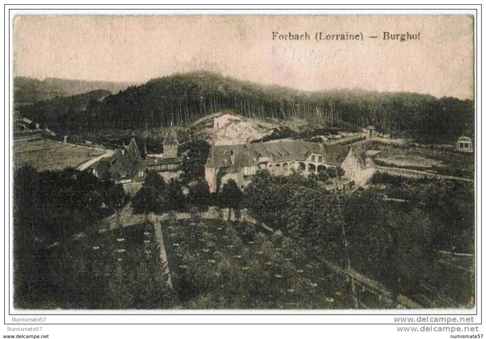 CPA FORBACH - Burghof - Ed.F. Fernsner , Forbach - 04/03/1921