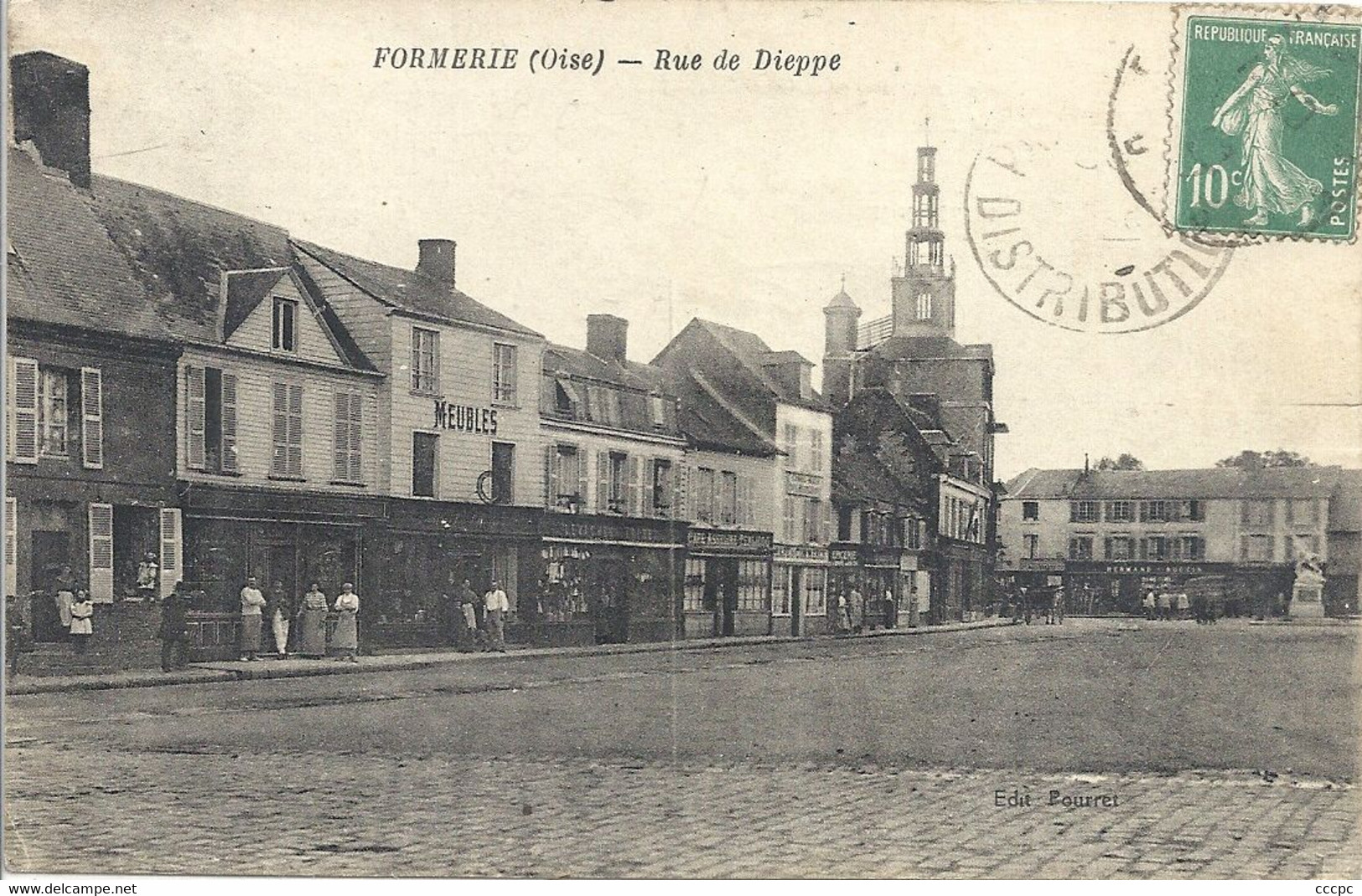 CPA Formerie Rue de Dieppe