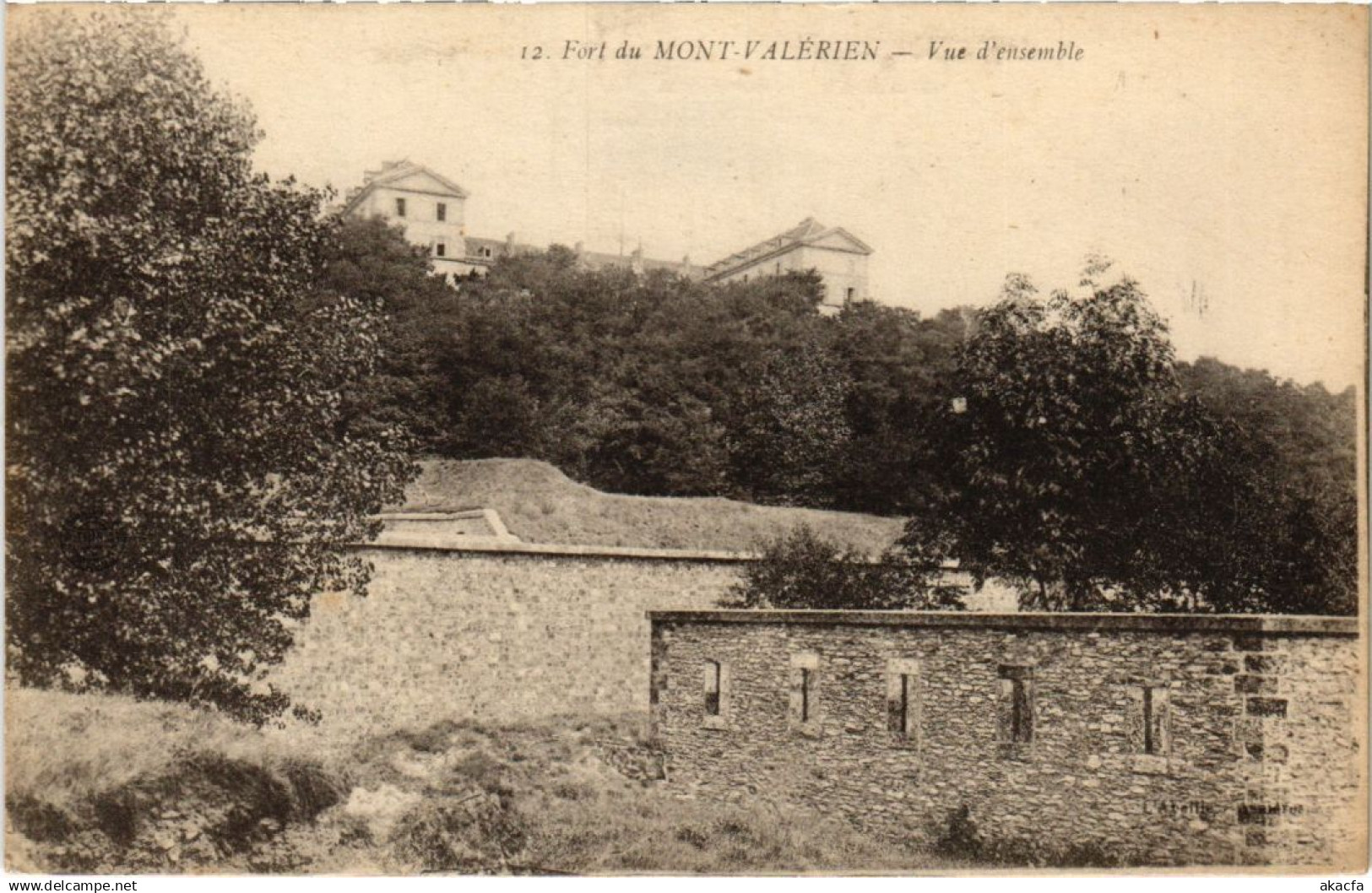 CPA Fort du Mont Valerien vue d'ensemble (1312894)