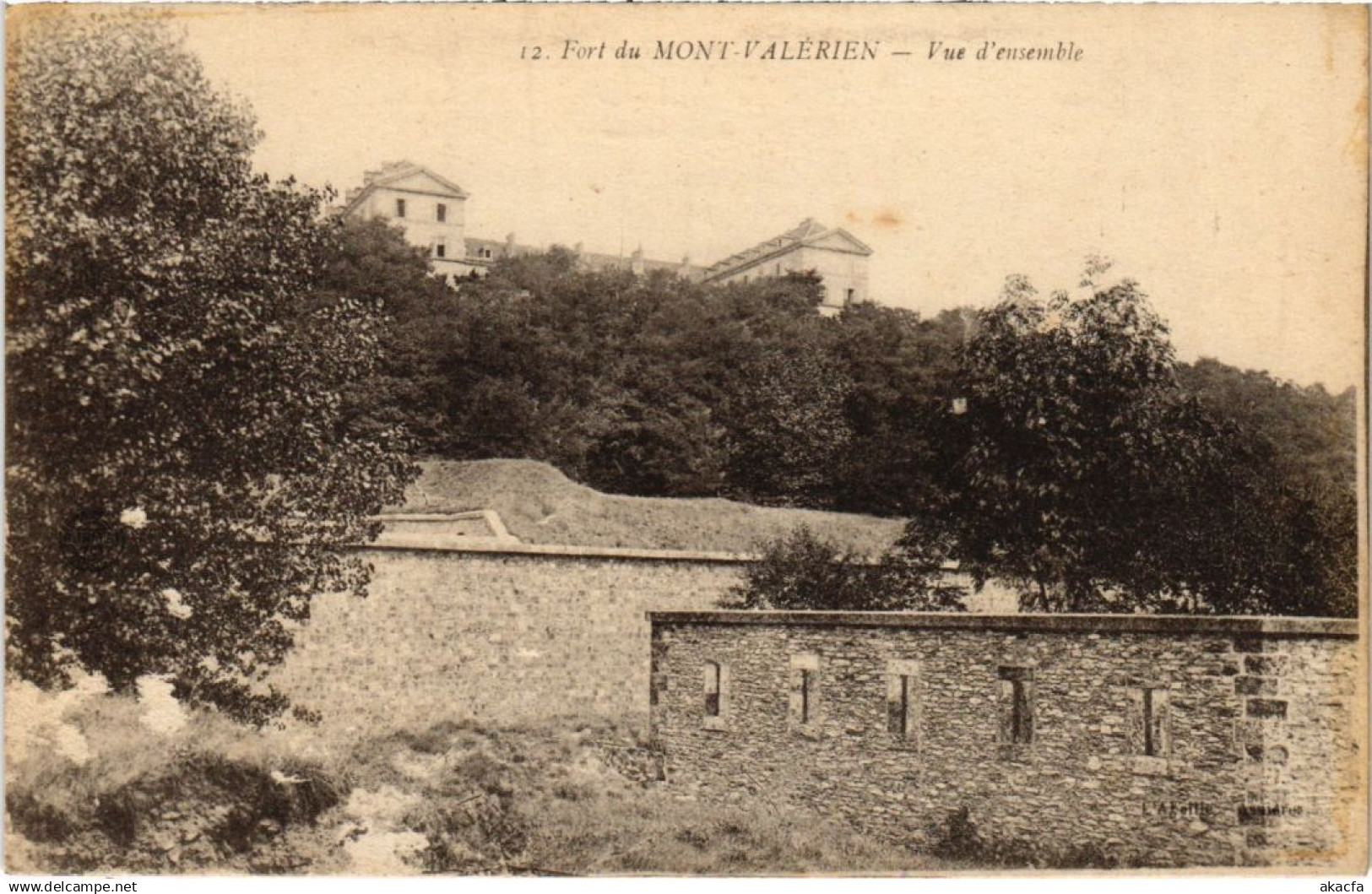 CPA Fort du Mont Valerien vue d'ensemble (1312981)