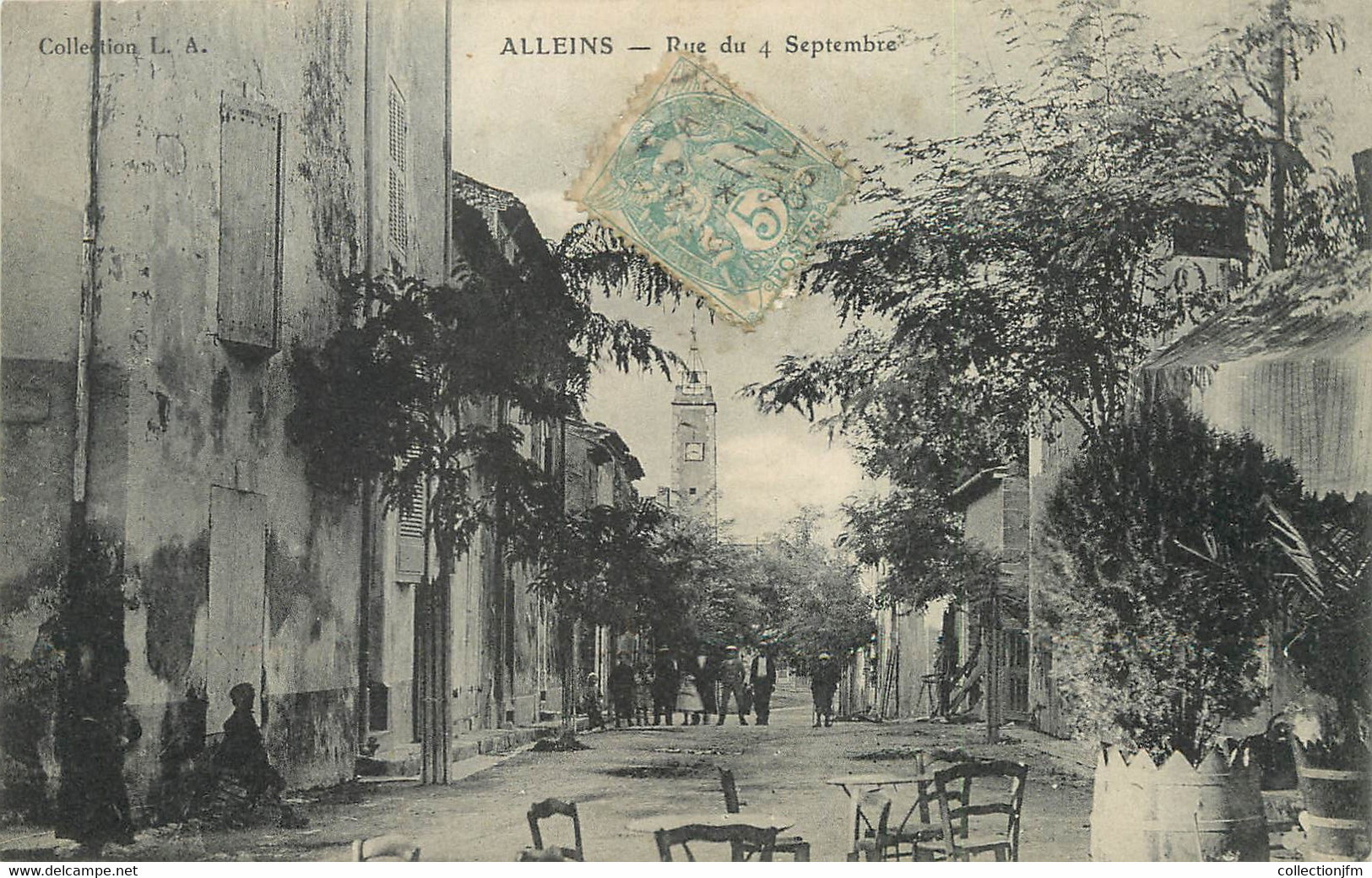 / CPA FRANCE 13 "Alleins, rue du 4 septembre"