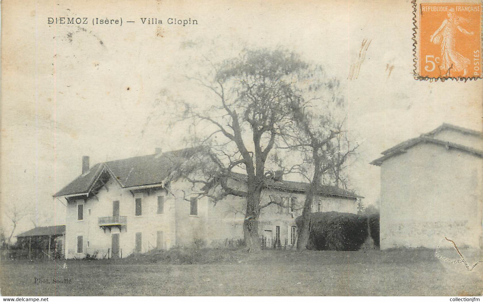 CPA FRANCE 38 " Diémoz, Villa Clopin"