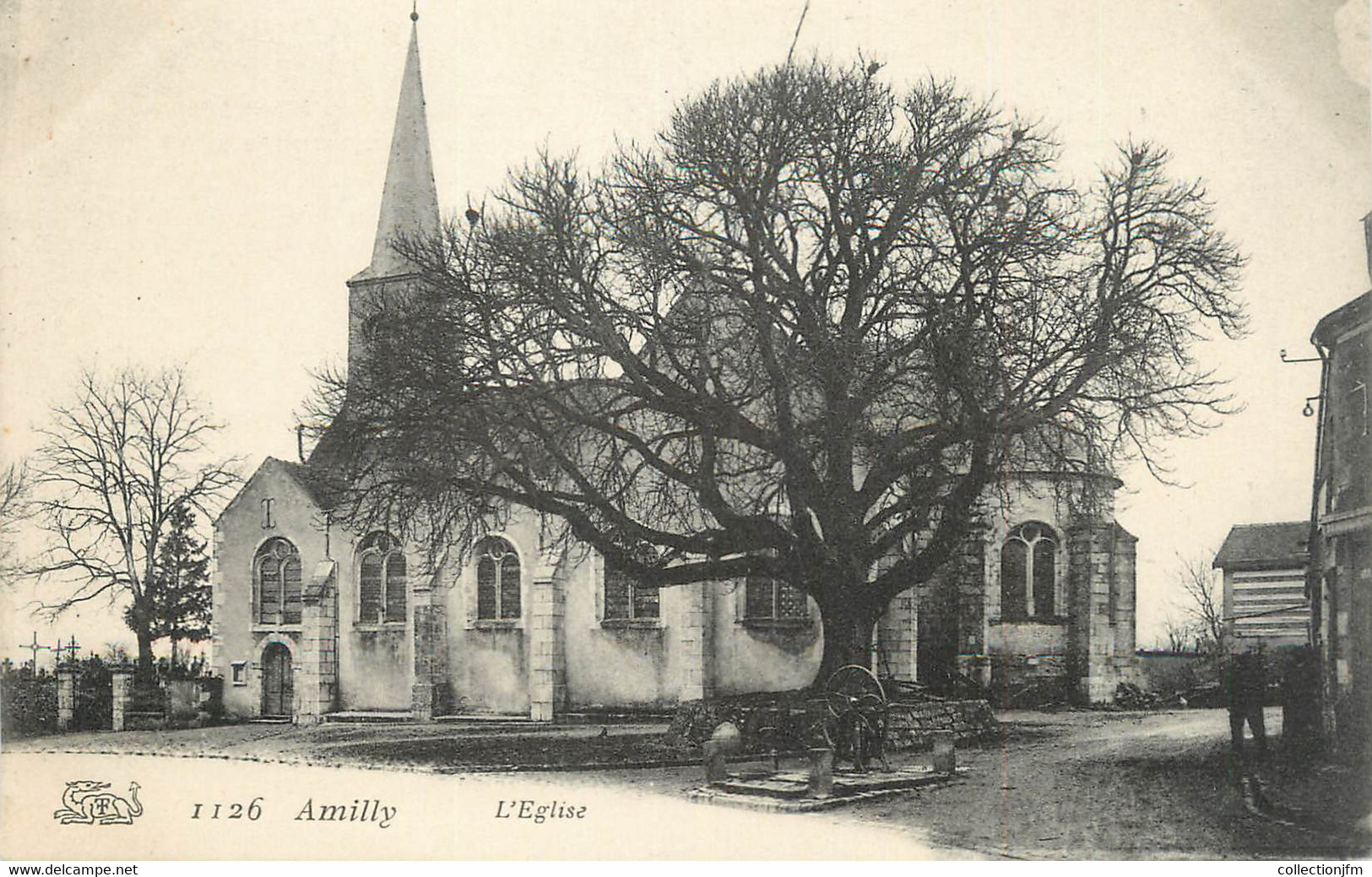 .CPA   FRANCE 45 " Amilly, L'église"