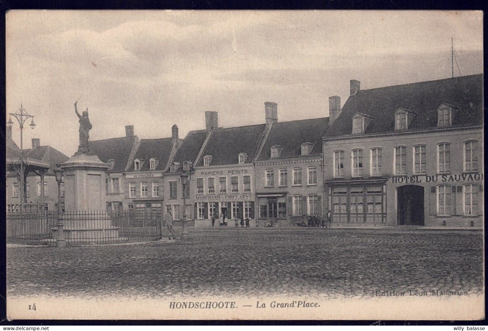 +++ CPA - France 59 - HONDSCHOOTE - HONDSHOOTE - La Grand' Place  //