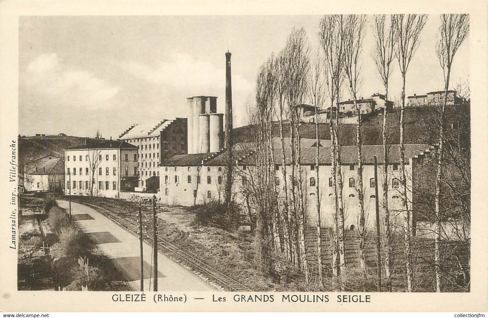 / CPA FRANCE 69 "Gleize, les grands Moulins Seigle"